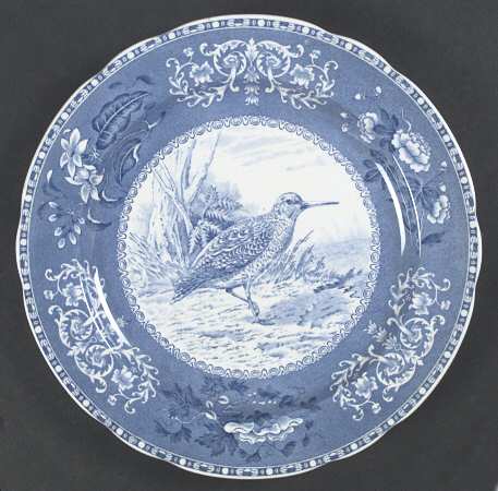 Camilla Blue (Game Bird Center) Dinner Plate