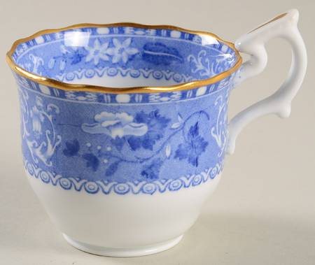 Camilla Blue (Bone, Scalloped) Flat Demitasse Cup