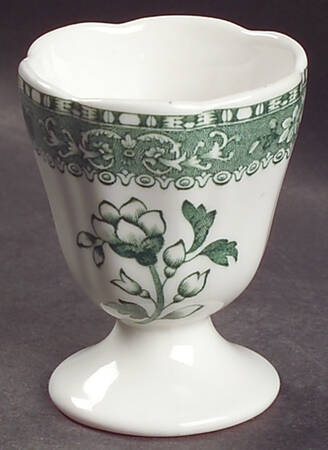 Green Camilla (Scallop, New Black Stamp) Single Egg Cup