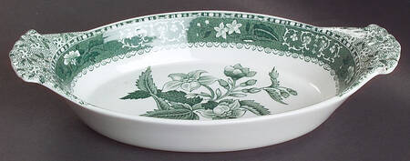 Green Camilla (Scallop, New Black Stamp) 8" Augratin