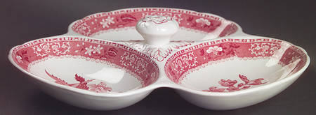Camilla Red (Earthenware) 3-Part Relish