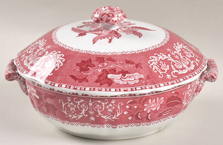 Camilla Red (Earthenware) Mini Round Covered Vegetable