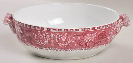 Camilla Red (Earthenware) Round Vegetable No Lid