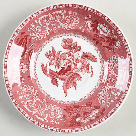 Camilla Red (Earthenware) Saucer for Flat Cup