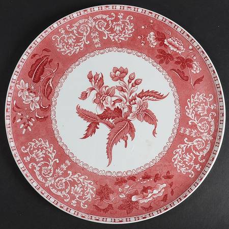 Camilla Red (Earthenware) Round Torte Plate