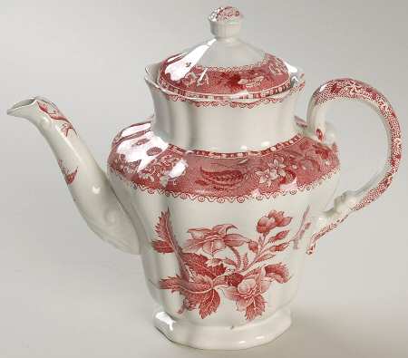 Camilla Red (Earthenware) Mini Coffee Pot & Lid