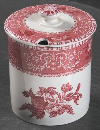 Camilla Red (Earthenware, Smooth) Jam/Jelly & Lid