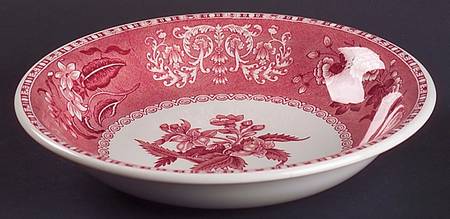 Camilla Red (Earthenware, Smooth) Coupe Soup Bowl