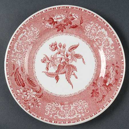 Camilla Red (Earthenware, Smooth) Salad Plate