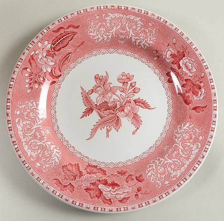 Camilla Red (Earthenware, Smooth) Luncheon Plate