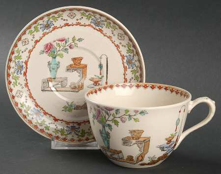 Canton (Smooth) Flat Cup & Saucer Set