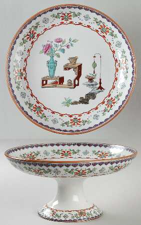 Canton (Smooth) Round Compote (Height X Width)