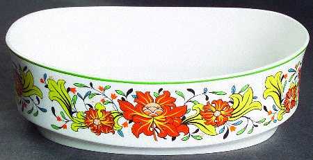 Caribbean 8" Oval Vegetable Bowl