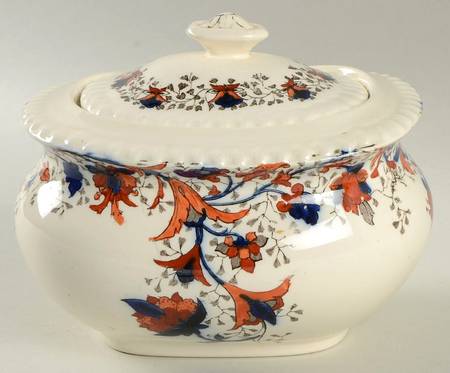 Caverswall Sugar Bowl & Lid