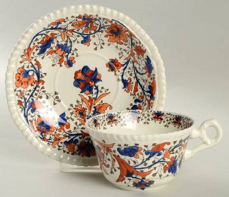 Caverswall Flat Cup & Saucer Set