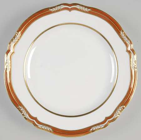 Chancellor Orange Luncheon Plate