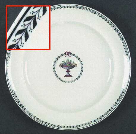Chaplet (Black Trim) by Spode