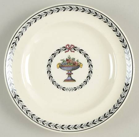 Chaplet (Black Trim) Small Bread & Butter Plate