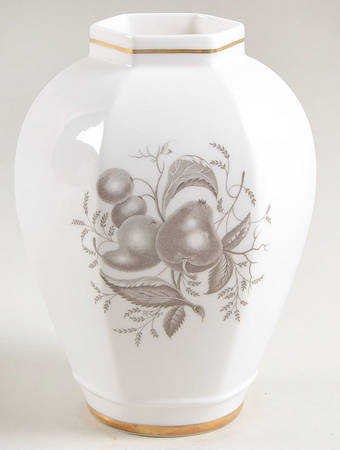 Chatham (Gold Trim) Hexagonal Vase, No Lid