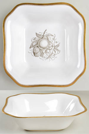 Chatham (Gold Trim) 9" Square Vegetable Bowl