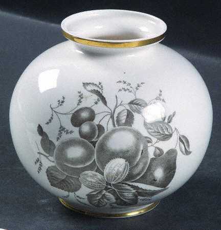 Chatham (Gold Trim) Globe Vase