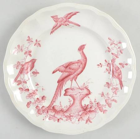 Chelsea Bird Red Luncheon Plate