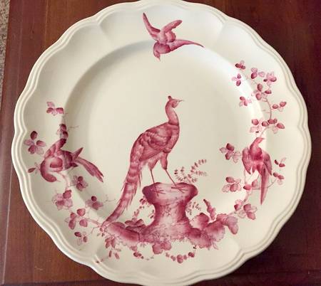 Chelsea Bird Red 13" Chop Plate (Round Platter)