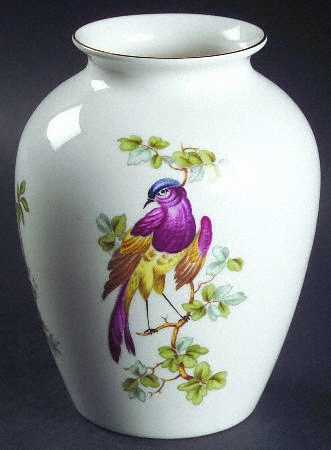 Chelsea Bird (No Raised Gold Dots) 5" Vase