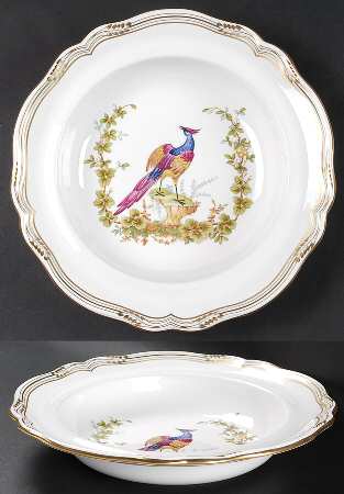 Chelsea Bird (No Raised Gold Dots) Round Vegetable No Lid