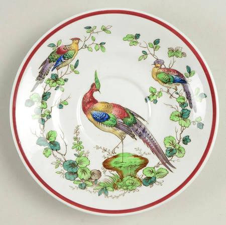 Chelsea Bird Black Bird Saucer for Oversized Cup