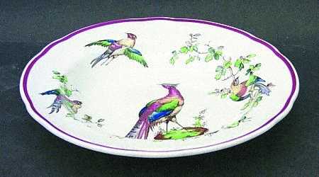 Chelsea Bird Black Bird Rim Soup Bowl