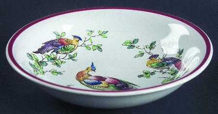 Chelsea Bird Black Bird Coupe Cereal Bowl