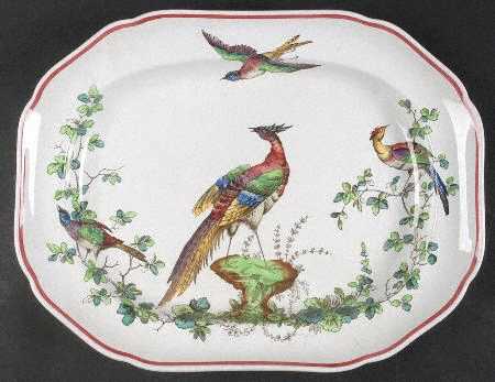 Chelsea Bird Black Bird 14" Oval Serving Platter