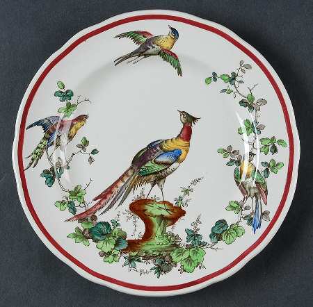 Chelsea Bird Black Bird Salad Plate