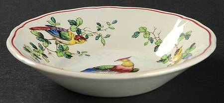 Chelsea Bird (Thin Red Line) Fruit/Dessert (Sauce) Bowl