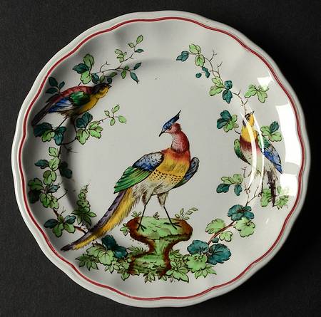 Chelsea Bird (Thin Red Line) Small Bread & Butter Plate