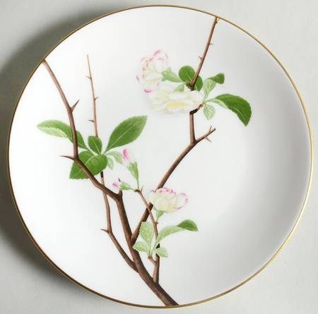 Chinese Flowers Salad Plate