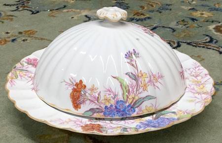 Chelsea Garden (Mustard Trim) Muffin Dish & Lid