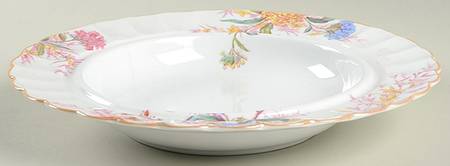 Chelsea Garden (Mustard Trim) Round Butter No Lid