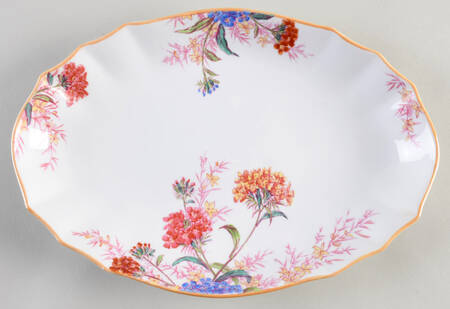 Chelsea Garden (Mustard Trim) 11" Oval Tray