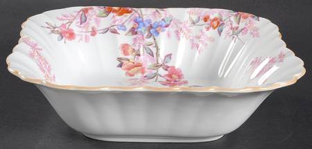 Chelsea Garden (Mustard Trim) 9" Square Vegetable Bowl