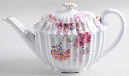 Chelsea Garden (Mustard Trim) Teapot & Lid