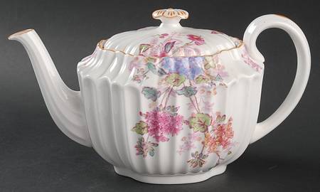 Chelsea Garden (Mustard Trim) Teapot & Lid