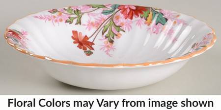 Chelsea Garden (Mustard Trim) Coupe Cereal Bowl