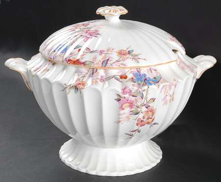 Chelsea Garden (Mustard Trim) Tureen &  Lid