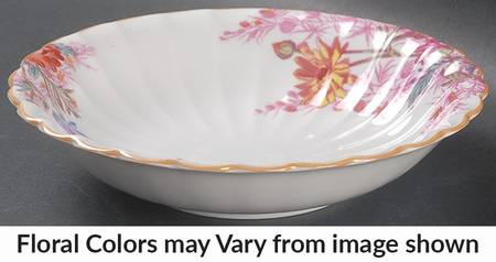 Chelsea Garden (Mustard Trim) Coupe Cereal Bowl