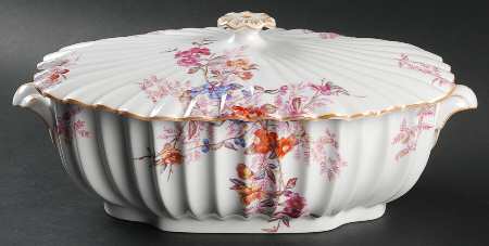 Chelsea Garden (Mustard Trim) Oval Tureen & Lid