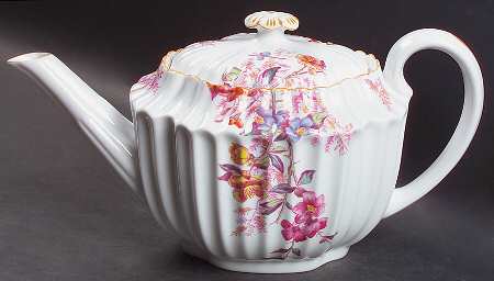 Chelsea Garden (Mustard Trim) Teapot & Lid by Spode