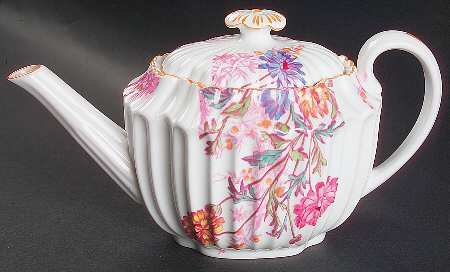 Chelsea Garden (Mustard Trim) Mini Teapot & Lid