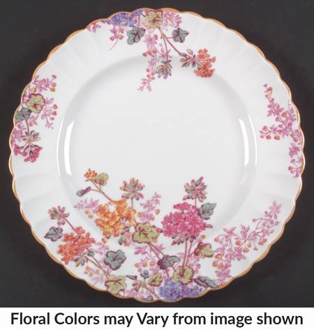 Chelsea Garden (Mustard Trim) Luncheon Plate by Spode